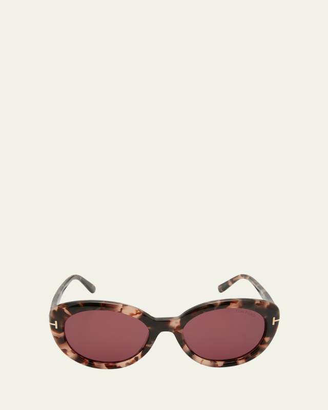 Lily Monochrome Acetate Cat-Eye Sunglasses